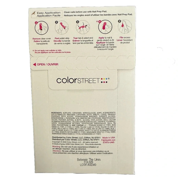 New Color Street Nail Polish Strips • Between the Lines Overlay - Picture 2 of 2
